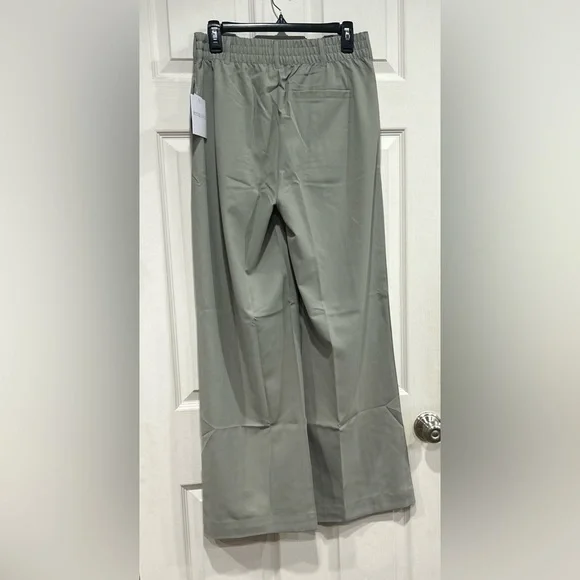 Beyond Yoga Women's Small Status Wide Leg Trouser Grey Sage Green NWT - Picture 5 of 8